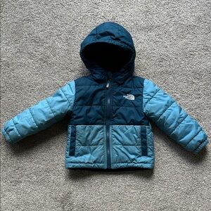 The North Face Kids Blue Reversible Puffer Jacket